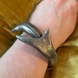 Martha Rotten pewter antler cuff- heavy and beautiful